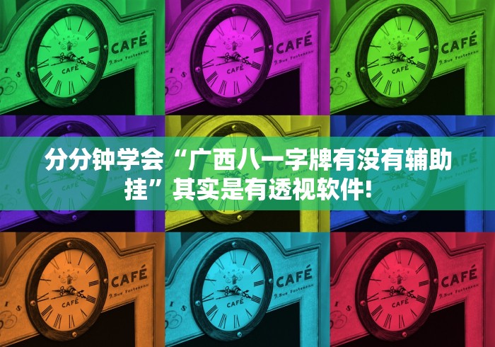 分分钟学会“广西八一字牌有没有辅助挂”其实是有透视软件!