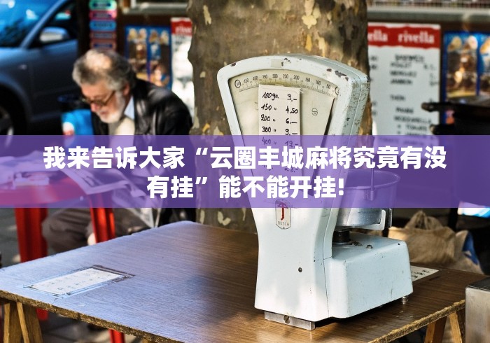 我来告诉大家“云圈丰城麻将究竟有没有挂”能不能开挂!