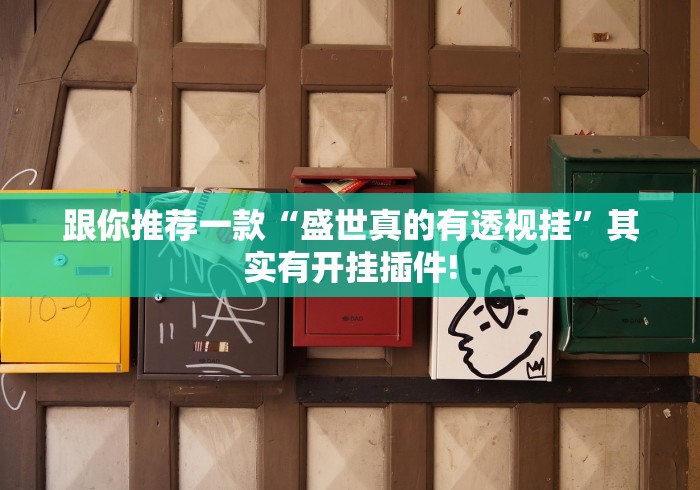 跟你推荐一款“盛世真的有透视挂”其实有开挂插件!