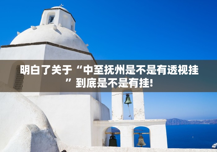 明白了关于“中至抚州是不是有透视挂”到底是不是有挂!