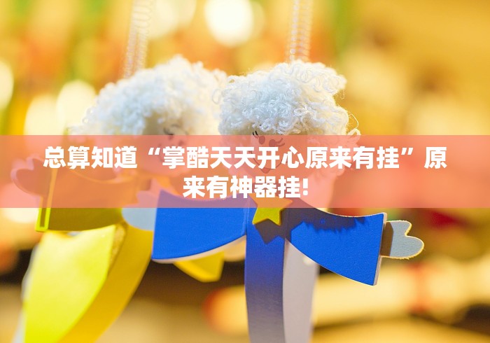 总算知道“掌酷天天开心原来有挂”原来有神器挂!