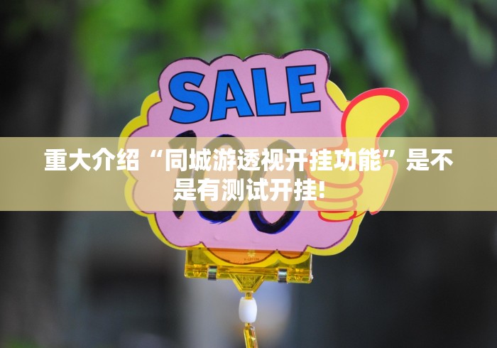 重大介绍“同城游透视开挂功能”是不是有测试开挂! 重大介绍“同城游透视开挂功能”是不是有测试开挂!